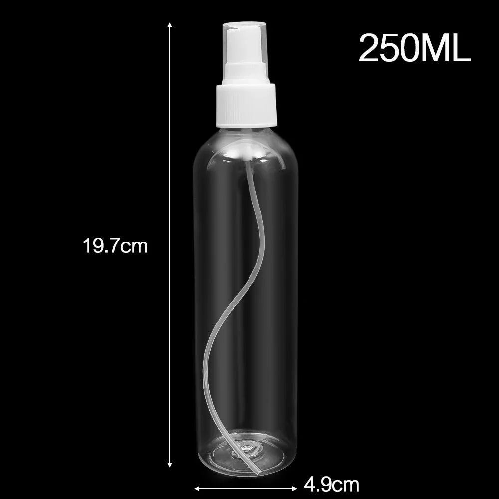 Multi-size 10/20/30 to 250ml Transparent Refillable Spray Bottle, Perfume Essential Oil Atomizer