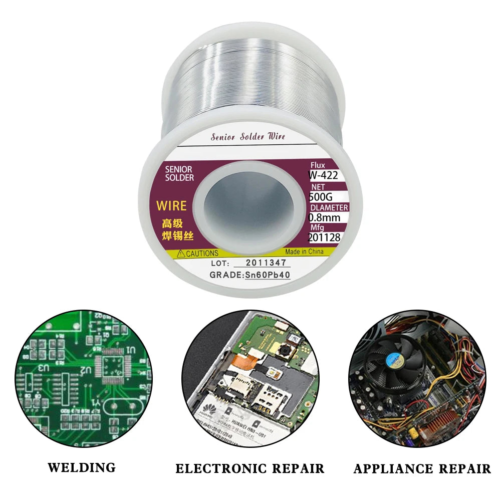 100/200/300/500G Tin Wire  Soldering Wire with Flux  Melt Rosin Core Solder Roll No-clean Electrical Repair Solder For Soldering