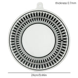 {Summer2} 22/24cm Heat-resistant Silicone Induction Protect Mat Cooktop Anti-Scratch Pad For Induction Stove Air Fryer Liners