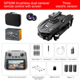 Lenovo V168 MAX 5GGPS Drone 8K Professional Camera Aerial FPV Brushless Avoiding Obstacle Large Screen 8K RC Folding Drones Toy