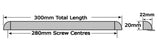 UPVC Double Glazing Window Trickle Vent Air Flow Ventilation (Ventilator) Building Regulations Compliant (Part F) - Available in White, Anthracite Grey, Grey on White, Rosewood, Rosewood on White, Golden Oak, Golden Oak on White and Black on White. All Colours available in 300mm and 400mm Size Lengths