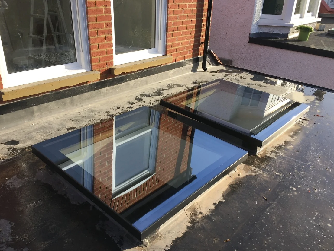 Thermally Efficient Rooflight With Modern Flat Edge Glass Design