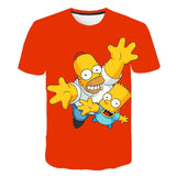 The Simpsons Homer 3d Print T-Shirt Bart Simpson House Clothing Homer Simpsons Costume Men/women Family t-Shirt