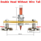 Welding Magnet Head Magnetic Welding Fix Ground Clamp Single/Double Strong Magnetic Weldings Support for Electric Welding Ground