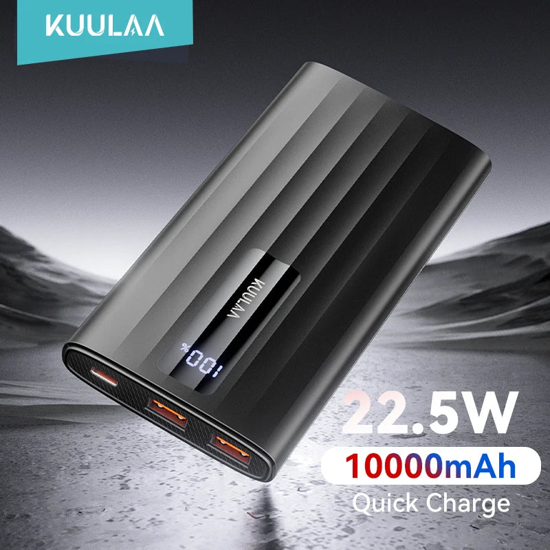KUULAA 10000mAh portable power bank 5W fast charging
