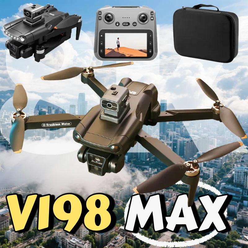 Lenovo V198MAX GPS Drone 8K Professional Camera Aerial FPV Brush Laser Obstacle with Large Screen Remote Control Drone