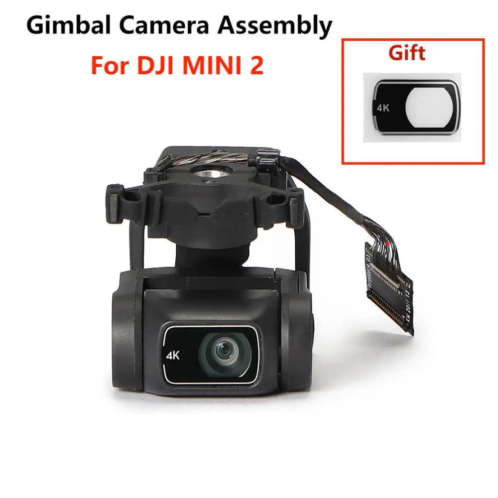 Original Gimbal Parts for DJI MINI 2 Drone Empyt Gimbal Camera Lens Glass PTZ Signal Cable 3 in 1 Flat Cable Dampener Mount Ball