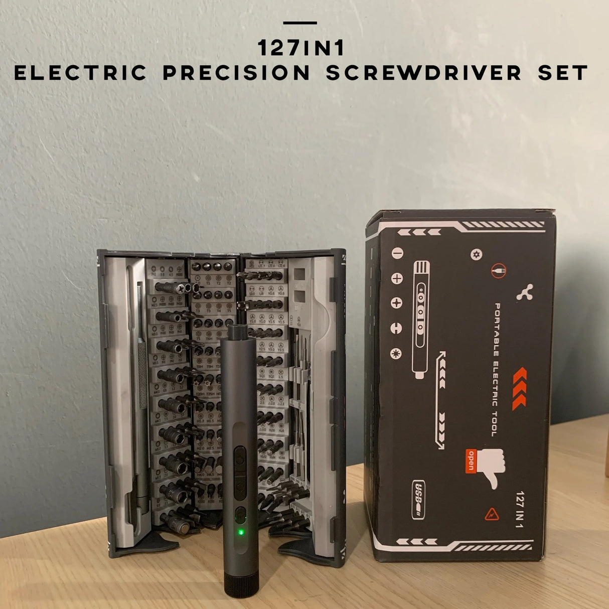 138 In 1 Mini Electric Screwdriver Set Precision Magnetic Phillips Bits Portable  Durable Alloy For PC iPhone DIY Repairs Tools