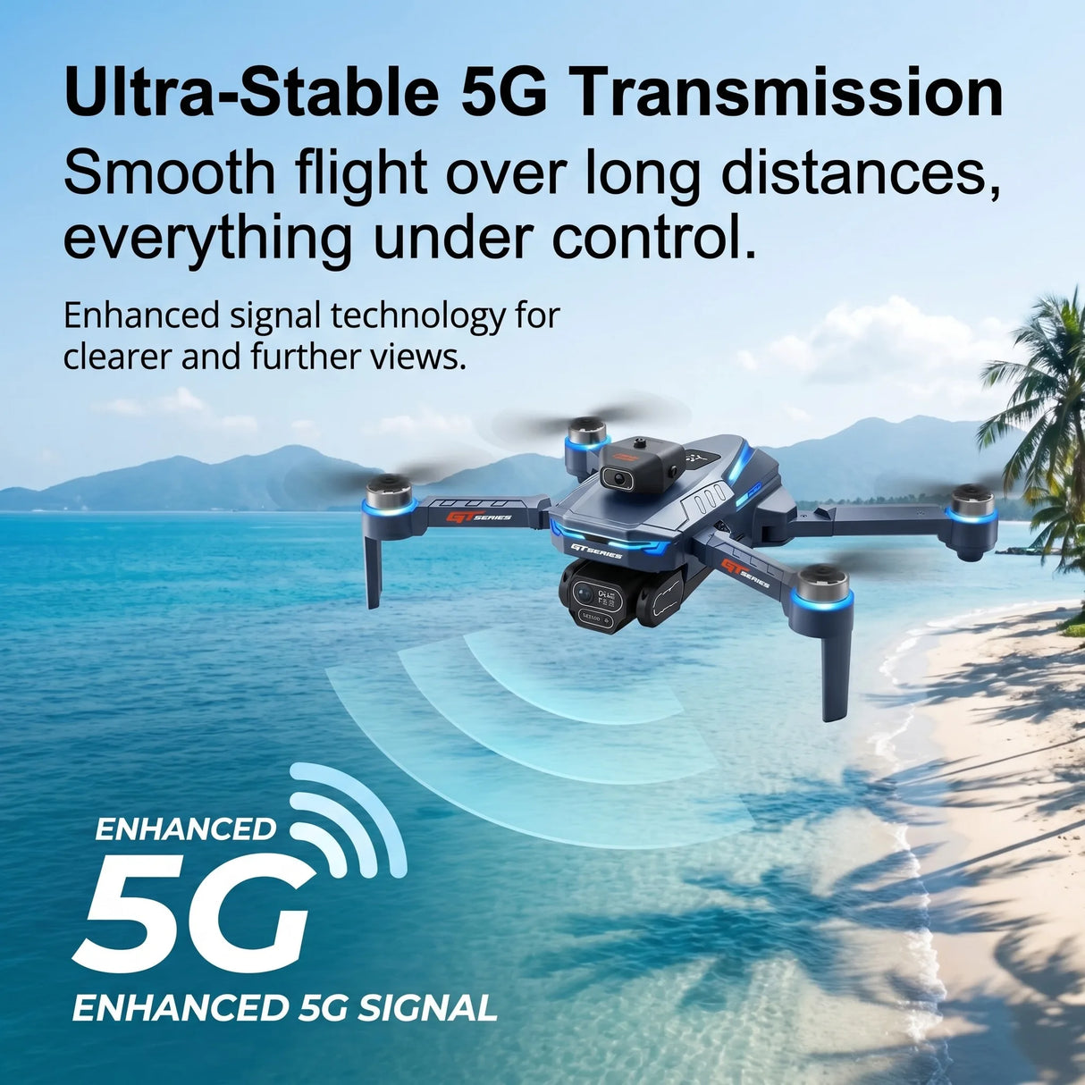 New GT8 MAX RC Drone 4K Professional Dual Camera FPV GPS Brushless Motor Optical Flow Hovering Folding Quadcopter 4k 8K RC Drone