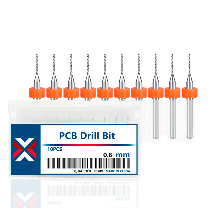 XCAN 0.1mm-2.0mm Import Carbide PCB Drill Bits Print Circuit Board Mini CNC Drilling Bit Set