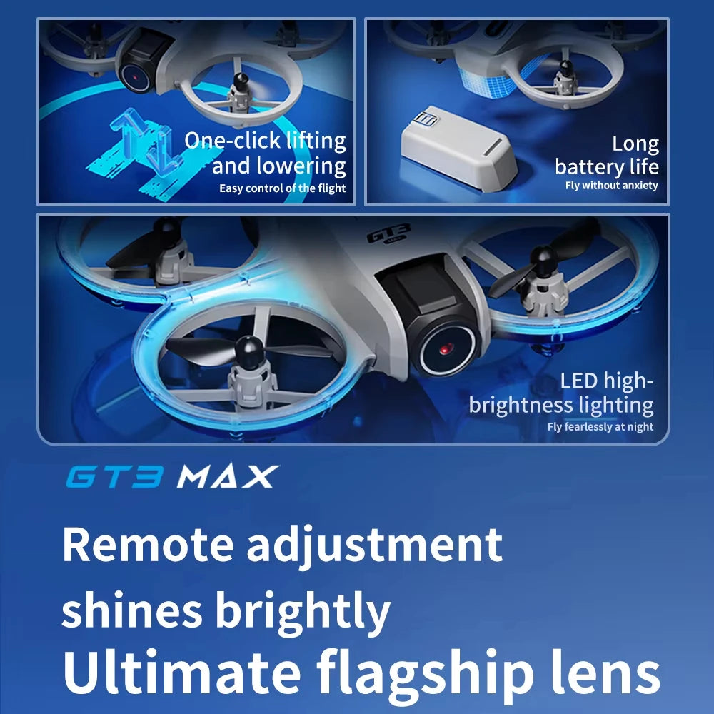 Hot NEW GPS Drone GT3 8K HD Dual Cameras 180° FPV 5G WIFI Brushless Motors Intelligence Obstacle Avoidance Foldable Quadcopters