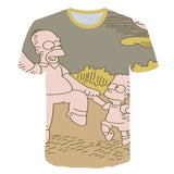 The Simpsons Homer 3d Print T-Shirt Bart Simpson House Clothing Homer Simpsons Costume Men/women Family t-Shirt
