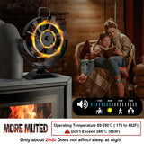 6 Blades Heat Powered Stove Fan 360 Rotating Fireplace Fan Log Wood Burner Eco-fan Quiet Stove Fan Efficient Heat Distribution