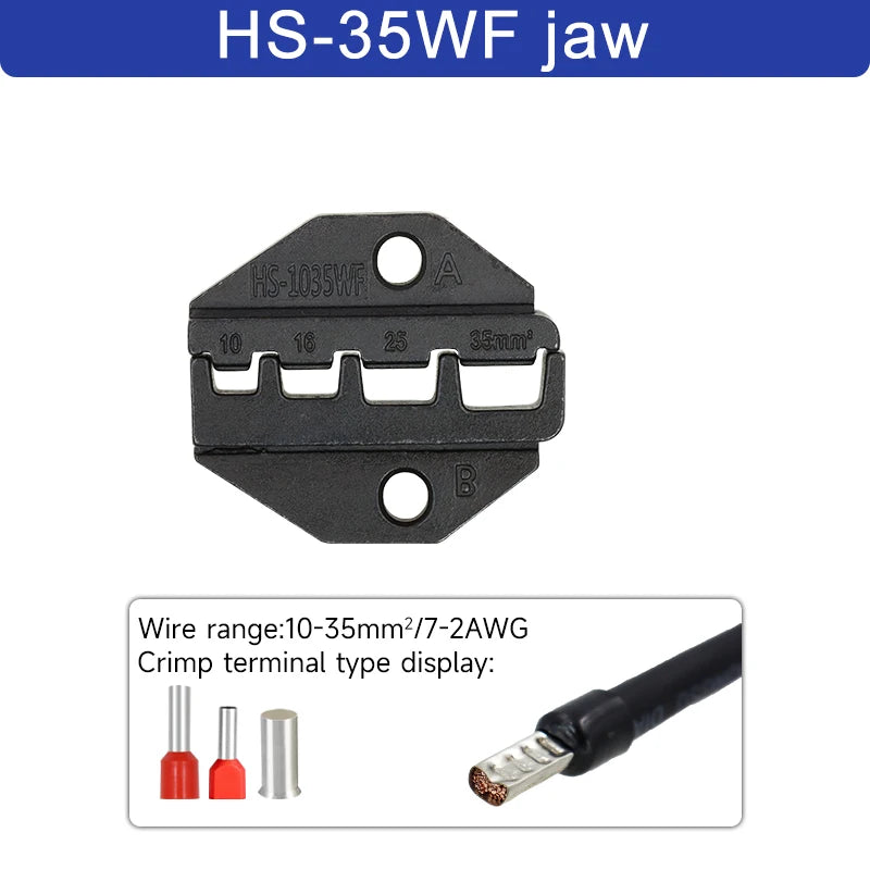 1pcs HS Crimping Pliers Jaw For 230mm/9inch Pliers Plug Spring And Crimping Cap terminals HS-03BC/40J High Hardness Jaw Tool