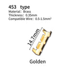 100pcs 453/453C U-shaped Terminal Wire Quick Connector Terminal Small Tooth Fascia Terminal 0.5-1.5mm2/2.5-4.0mm2