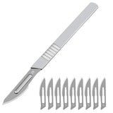 11# 23# Carbon Steel Carving Metal Scalpel Blades Handle Scalpel DIY Cutting Repair Animal Surgical Knife Tool Kits Box Non Slip