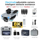 8K HD Mini Drone 2026 New AE5 Pro 4.5" Screen Control 20 Min Battery Headless Mode 360° Flip Quadcopter Helicopter Kid Toy Drone
