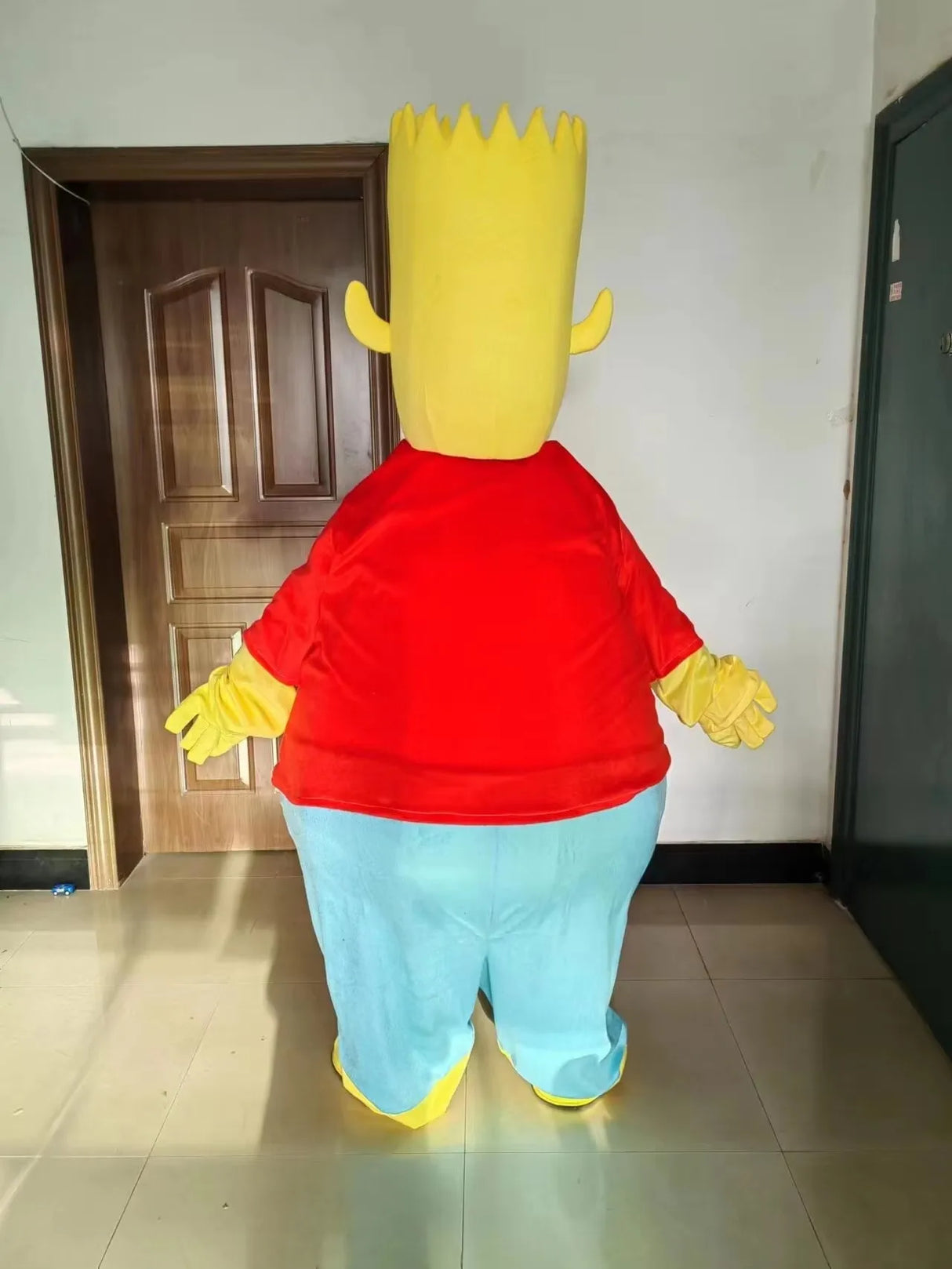 Anime Cartoon Simpson Boy Mascot Costume Adult Full Body Cosplay Outfits Party Carnival Performance Role Play Mascottes