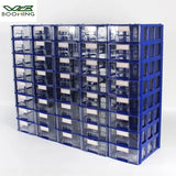 10 Pieces Drawer Storage Box Stackable Rectangular Small Parts Tool Storage Box Office Desktop Organizer