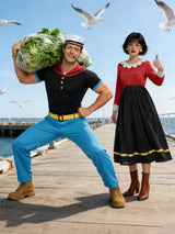 Carnival Halloween couple costume cosplay Popeye role-playing sailor costume couple stage performance costume