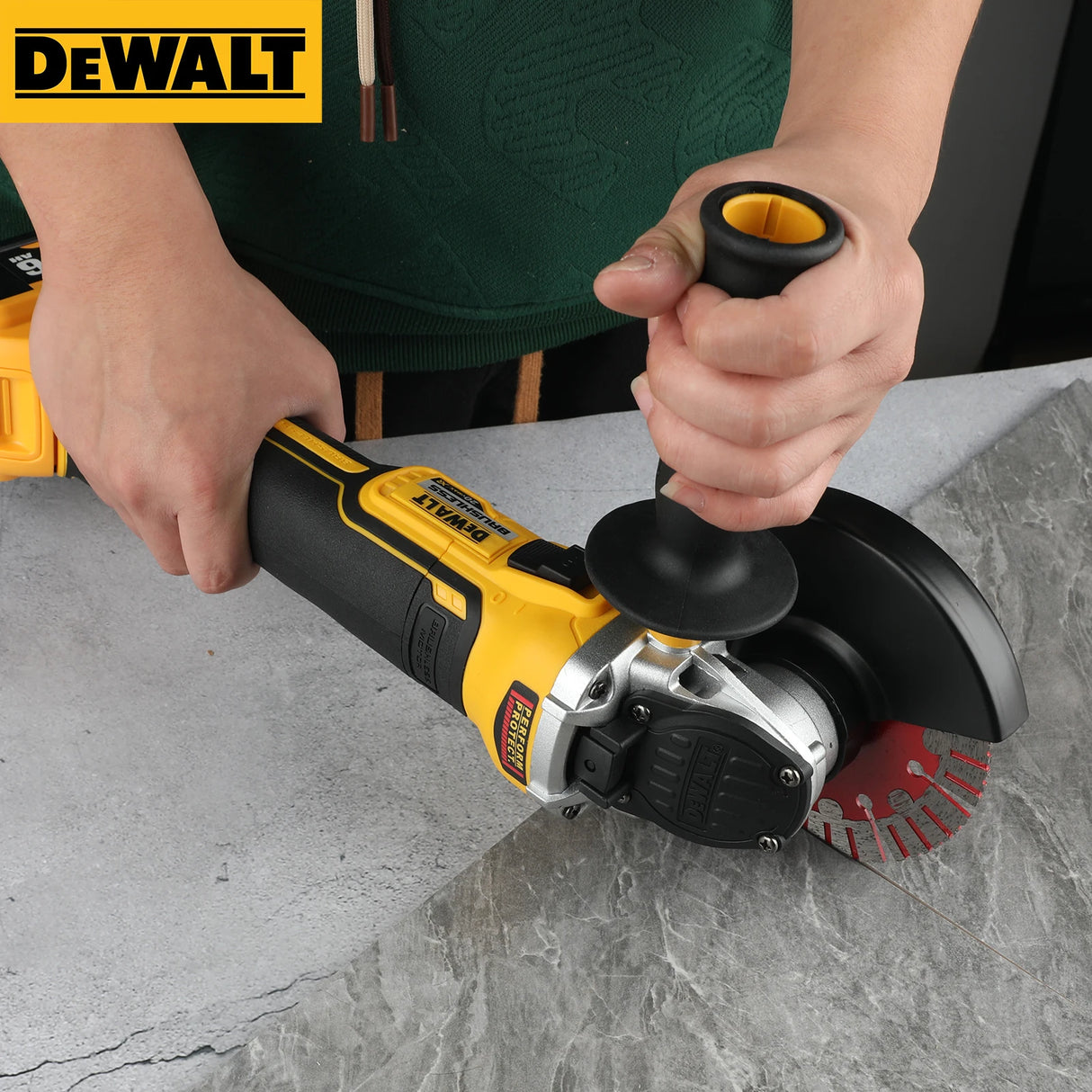 DEWALT lithium battery charging trimming machine multifunctional cutting machine wireless polishing machine DCG405NT 125MM