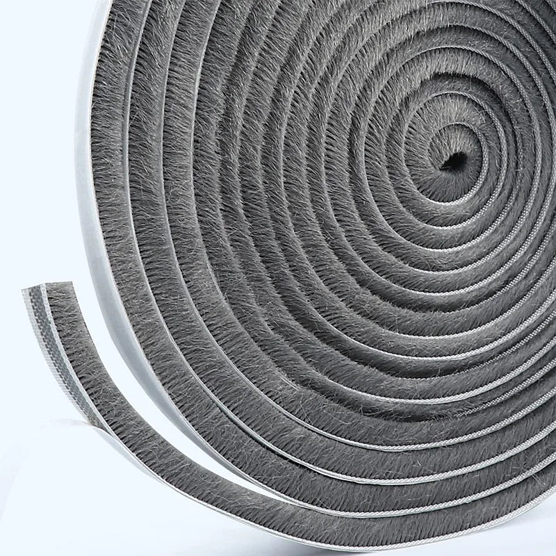 5/10M Self-adhesive Aluminum Alloy Door and Window Sound Insulation Wind Protection Collision Prevention Dust Sealing Strip