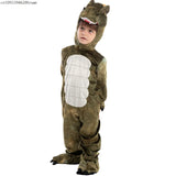 Children Dinosaur Cosplay Costume Toddler Tyrannosaurus Stage Show Role Play Hooded Romper Jumpsuit