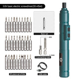 Cordless Electric Screwdriver Rechargeable 2000mah Lithium Battery Mini Drill 4V Power Tools Set Household Maintenance Repair