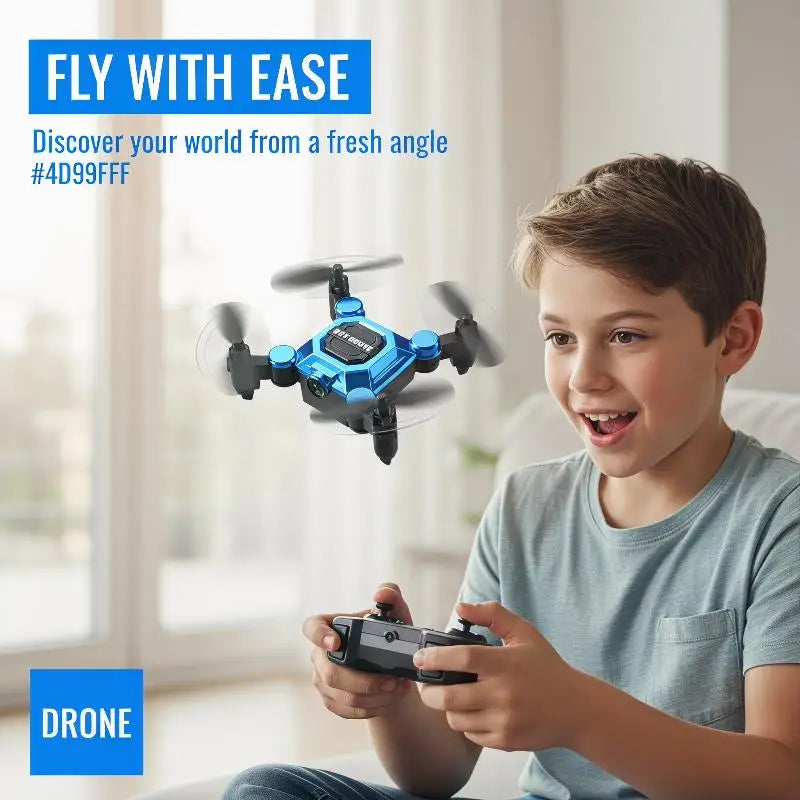 Mini Foldable RC Quadcopter Drone With Stable Camera Perfect For Kids Fun Outdoors
