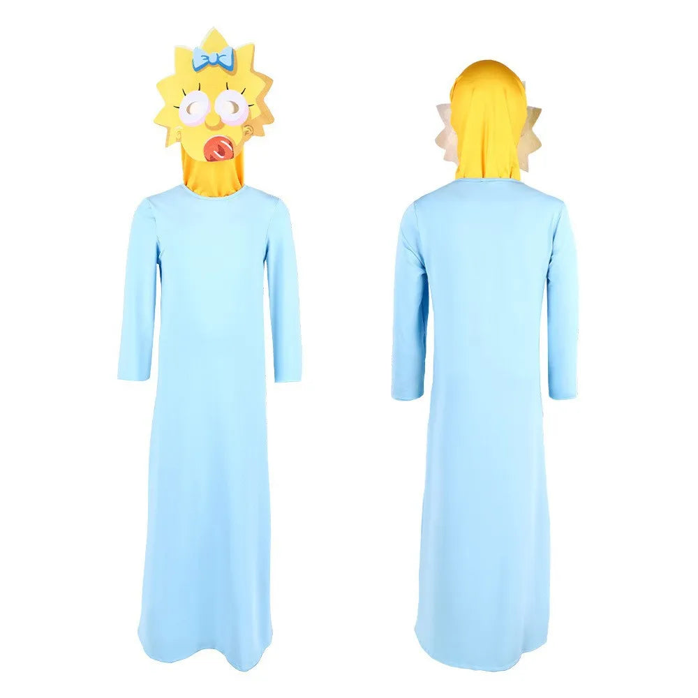 Simpsons Animation Same Style Jumpsuit Cosplay Costume Stage Performance Costume Cos