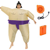 Adult Sumo Wrestler Inflatable Costume Set, Wearable Inflatable Halloween Costume for Parties and Fun Wearing