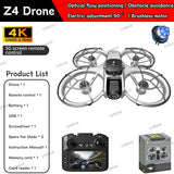 New Z4 Mini Drone 4K HD Camera  Aerial Photography Brushless Motor Optical flow positioning Large screen Rc Quadcopter Toys Gift