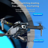 T1 Mini Drone Professional 8K HD Dual Camera FPV Dron Optical Flow 360°Obstacle Avoidance Quadcopter Toy Gift