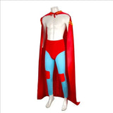 4PCS Nacho Cosplay Costume Libre Red Cloak Mask Pants Shorts Full Set Outfits Mexican Wrestling Halloween Cos Outfits Adult Men