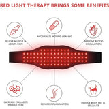 Red Light Wrap Belt 85Pcs Red Lamp Waist Body Belt Near Infrared 850nm&660nm for Fat Weight Loss Sliming Fatigue Relief Jecaliz
