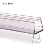 4 to 12mm Transparent  PVC Seal Gap Window Door Weatherstrip Bath Shower Screen Door Seal Strip