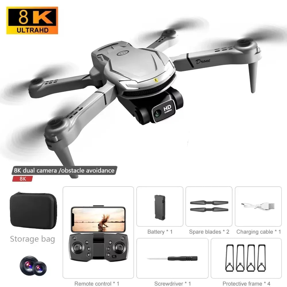 2026 V88 Drone 8K Professional Aerial Dual-Camera Omnidirectional Obstacle Avoidance Drone GPS Folding Quadcopter 10km New Gift