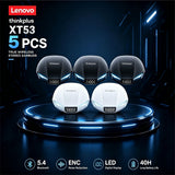 Lenovo XT53 Wireless Bluetooth 5.3 Earphones Gaming Low Latency Dual Mode Music Earbuds Sports In-Ear Headset With Mic New Gifts