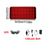 Jecaliz Red＆Infrared Light Belt 660nm&850nm Full Body LED Devices Large Pads Wearable Wrap for Body Waist,Back,Belly Pad