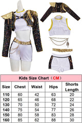 Black Golden Costume Set Cute Dress Up Outfit Halloween Party Cosplay Roleplay Uniform Performance Birthday Fancy Dress