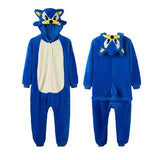 Winter Sonic Onesies Cosplay Costumes Robes Adults Kigurumi Onesie Anime Nightgown Halloween Animal Cartoon Pajamas Sleepwear