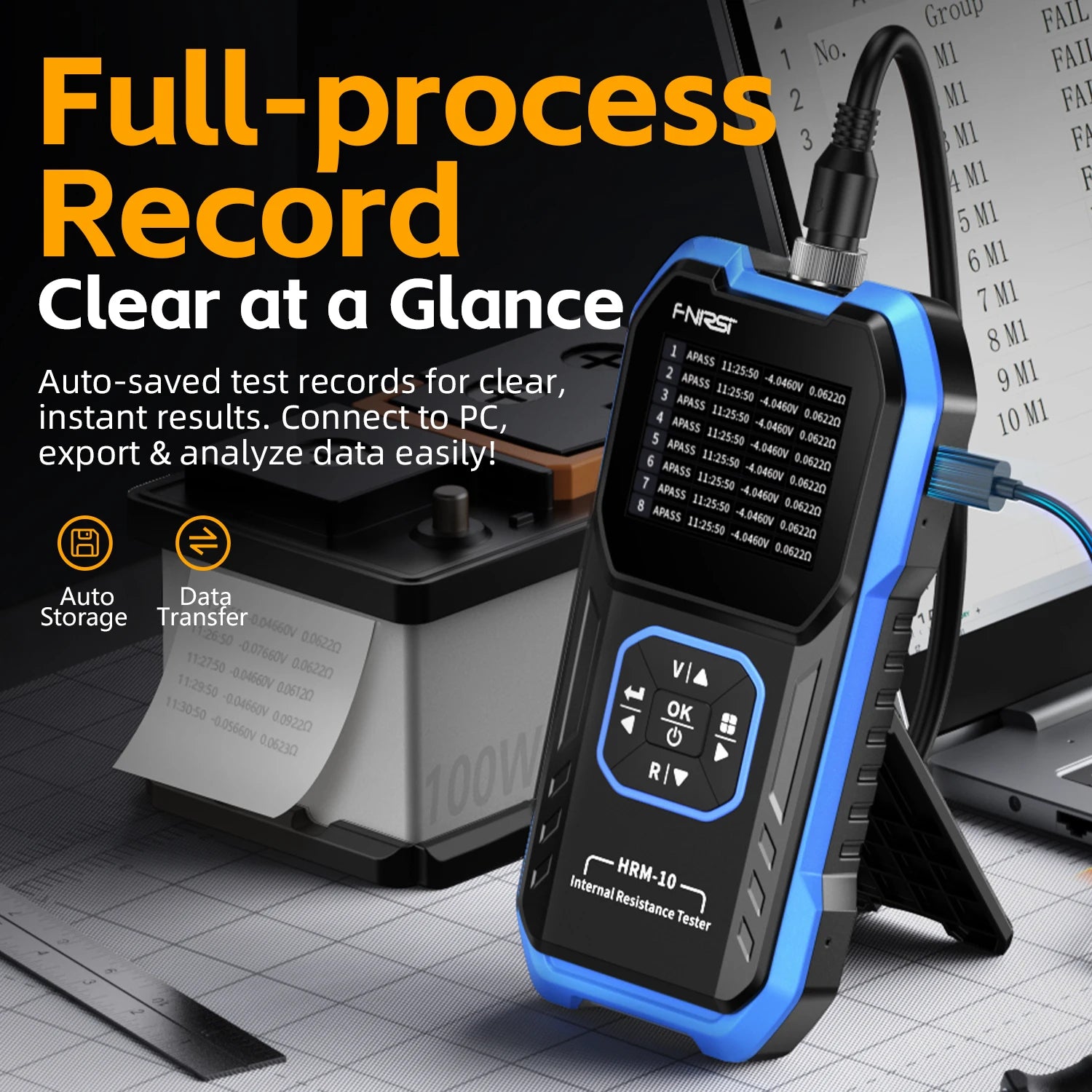 HRM-10 Battery Voltage Internal Resistance Tester