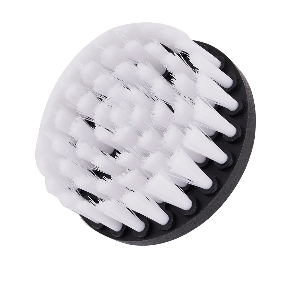 1pc Soft Drill Brush Attachments 4inch For Cleaning Carpet & Leather & Upholstery Glass Car Tires Electric Scrubber Drill Tools