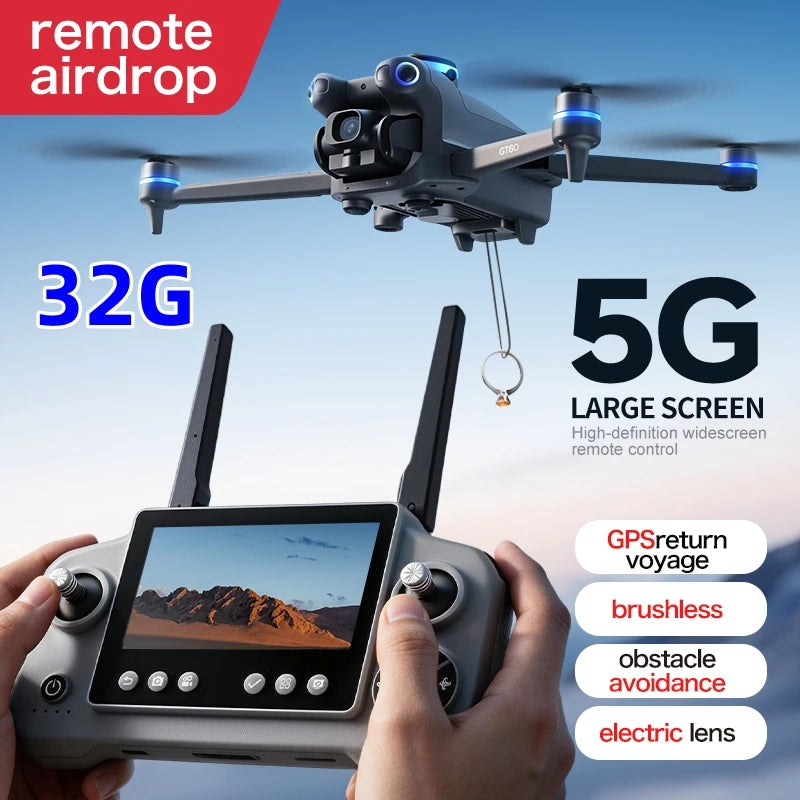 Best Sales Drone 4.3-Inch Screen Remote Control Lightweight Beginner Foldable GPS Quadcopter for Adults Travel