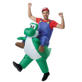 Yoshi inflatable Cosplay Costume Suit Halloween Festival Party Mario inflated Disfraz Costumes Set