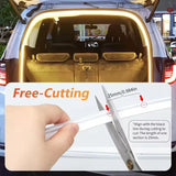 LED Trunk Lighting Lights Dynamic Flowing Flexible Light Strip On/Off Scanning Atmosphere Lamp Waterproof for Car Accessories