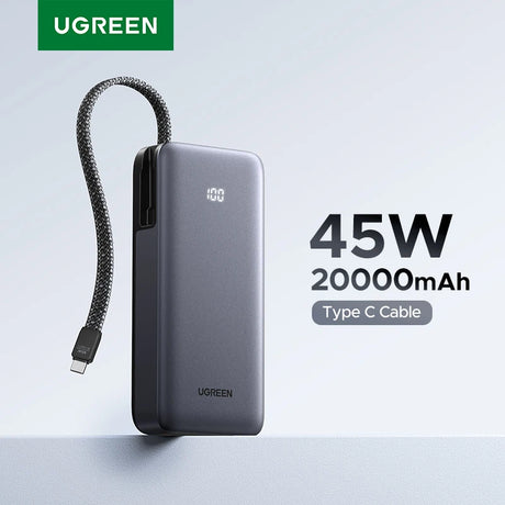 UGREEN 20000mAh portable power bank 45W fast charging