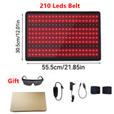 Jecaliz Red＆Infrared Light Belt 660nm&850nm Full Body LED Devices Large Pads Wearable Wrap for Body Waist,Back,Belly Pad