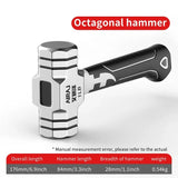 Small Hammer Mini Claw Hammer Head Fitter Hammer Octagonal Hammer Multifunctional Integrated Nail Hammer Nail Hammer Woodworking