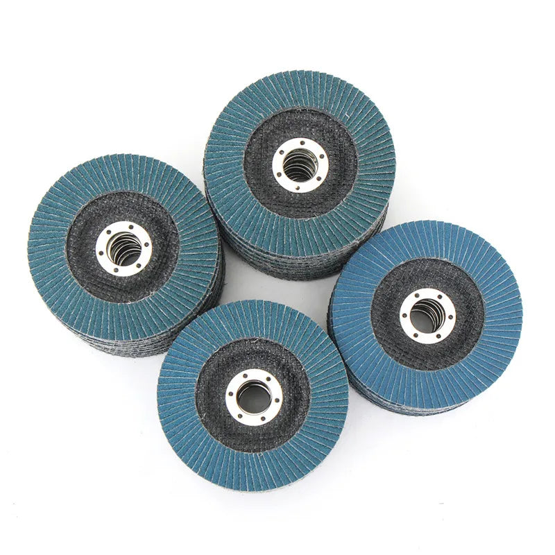 10Pcs 5" 125mm Angle Grinder Sanding Discs 40/60/80/120 Grit Grinding Wheel Flap Discs Metal Plastic Wood Removal Abrasive Tool